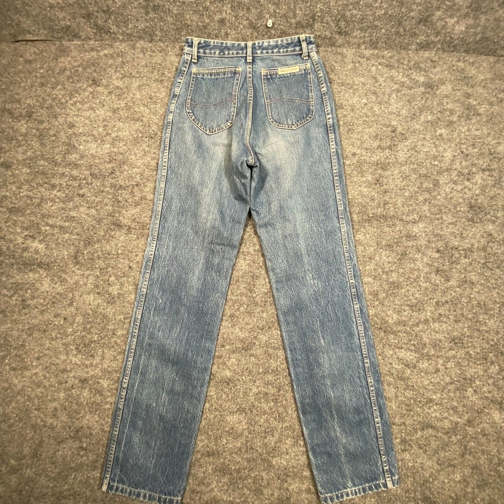 Daniel Laurent Vintage Made in France High Waisted Straight Leg Jeans Blue 40